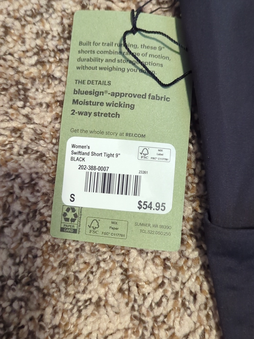 NWT REI Co-Op Swiftland Running Shorts - Picture 4 of 5